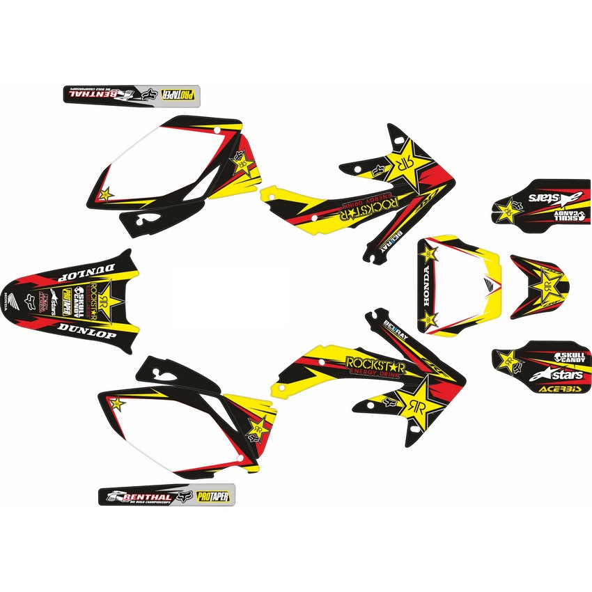 Komplett Aufkleber Kit Honda CRF 450 R 07 Rockstar | Motocross, Enduro,  Trail, Trial | GreenlandMX